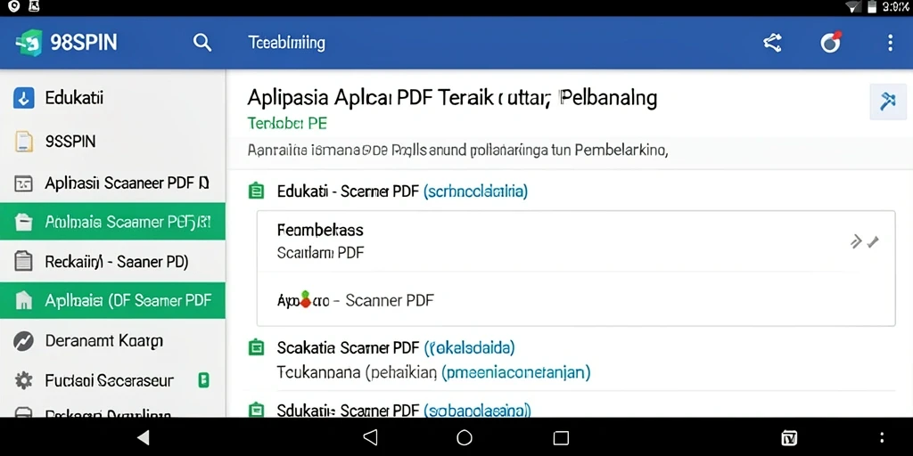 Antarmuka sederhana untuk memindai dokumen PDF.