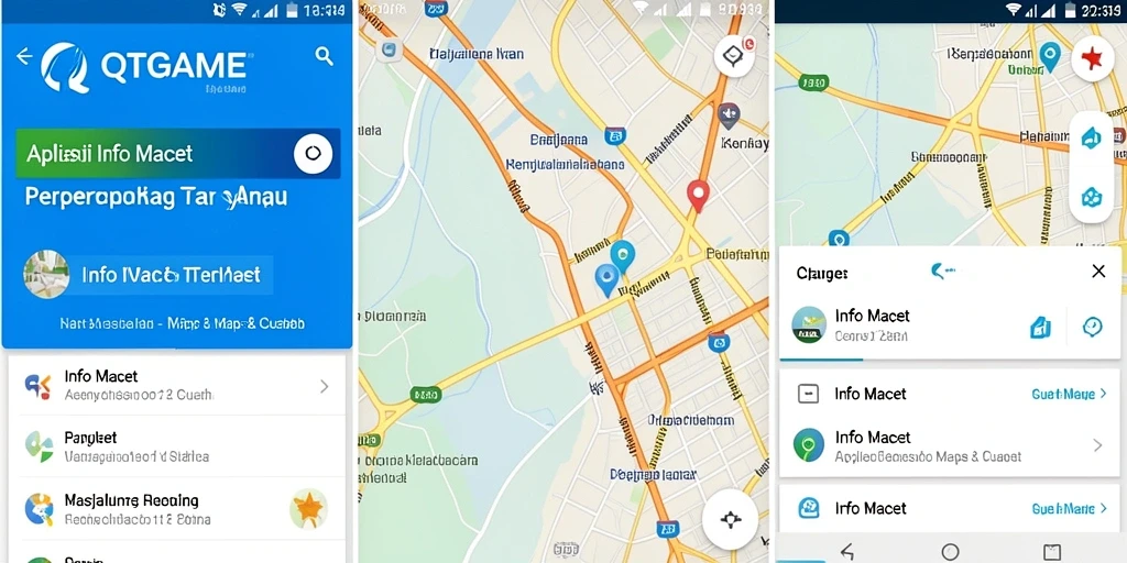 Antarmuka aplikasi Info Macet QTGAME yang informatif dan mudah digunakan.