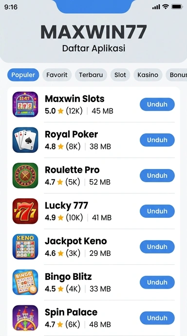 Maxwin77 | Katalog Aplikasi Populer dan Kanal Uji Terbaik Indonesia